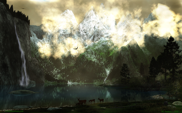 Wallpaper: Mountain Valley